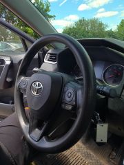 2019 Toyota RAV4 LE - Interior Steering Wheel With Keys Image